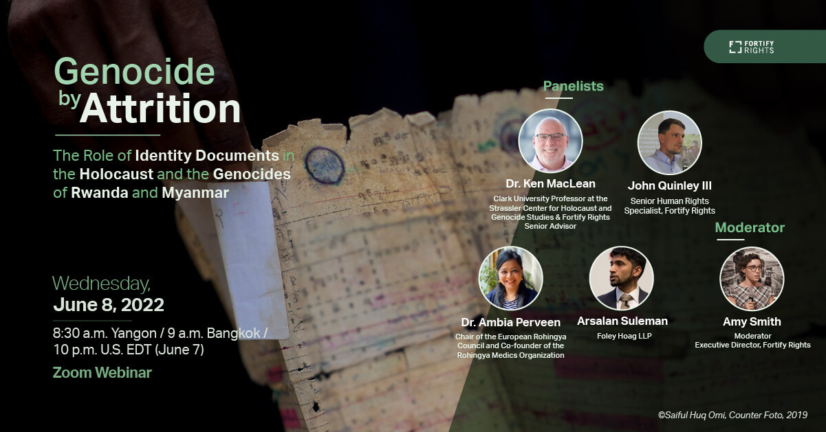 Genocide by Attrition: Report Launch and Panel Discussion - Fortify Rights